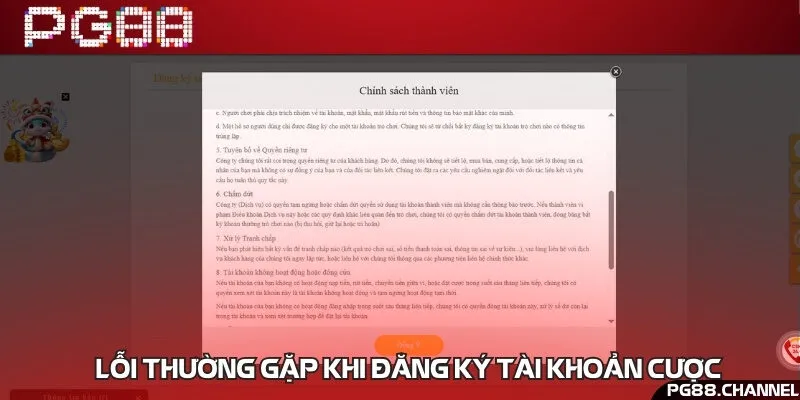 Biện pháp khắc phục lỗi thường gặp trong khi đăng ký tài khoản trực tuyến